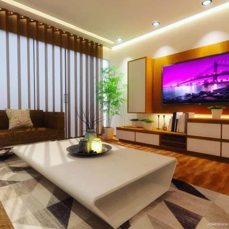 Living room interior by HDP in Lucknow