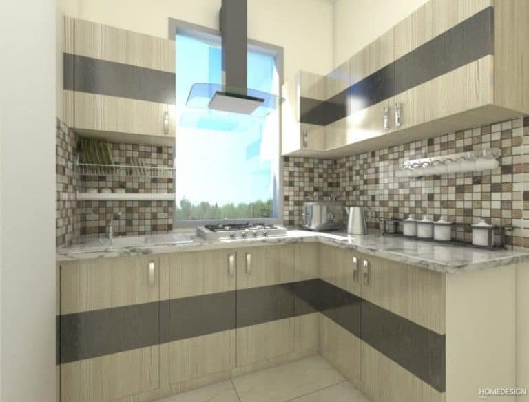 Modular kitchen designed by HDP in Lucknow