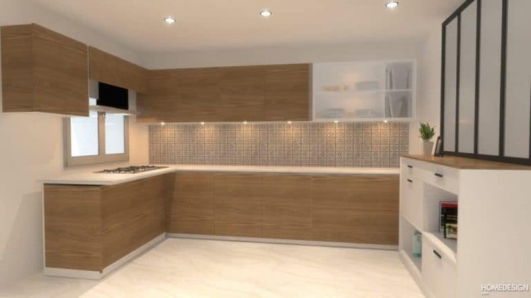 Modular kitchen designed by HDP in Lucknow