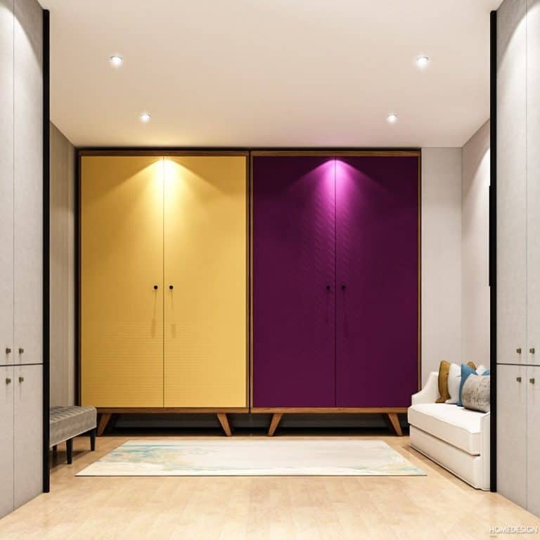 Fitted wardrobe designed by HDP in Lucknow