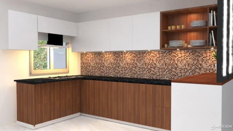 Modular kitchen designed by HDP in Lucknow