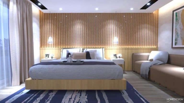 wooden bedroom