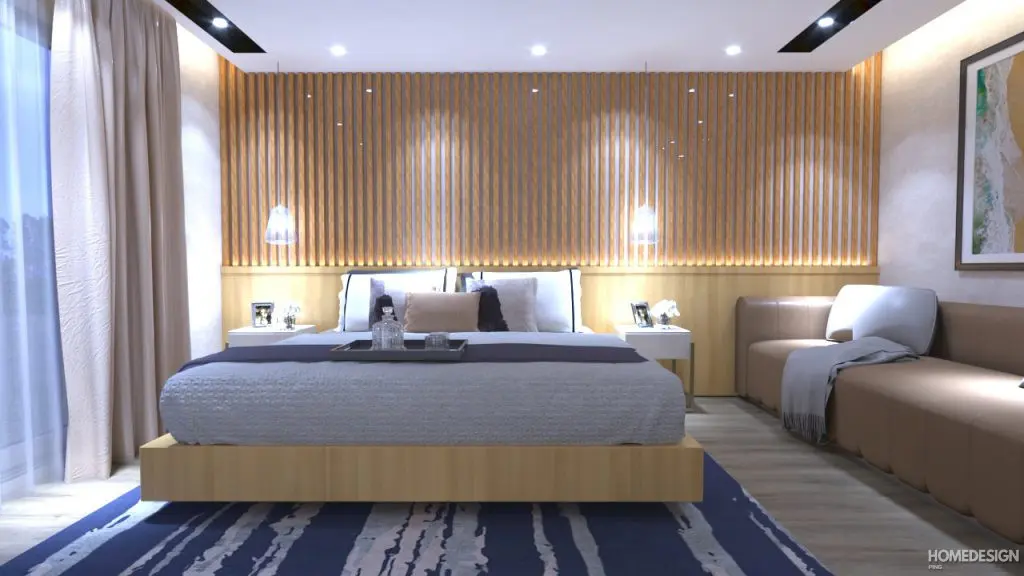 wooden bedroom