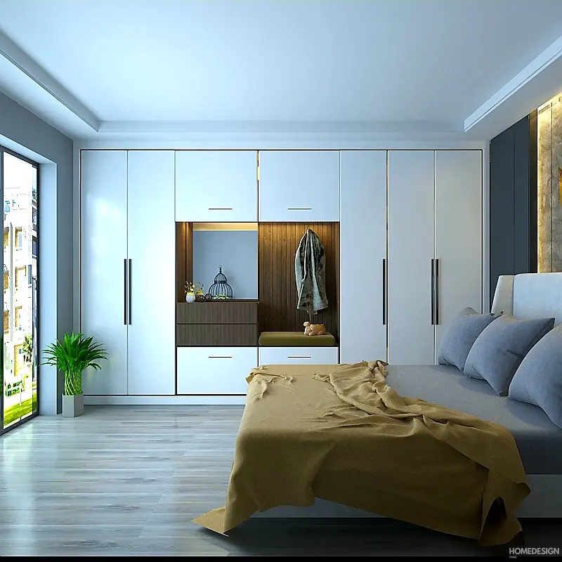Wardrobe elevation designed by HDP, Lucknow