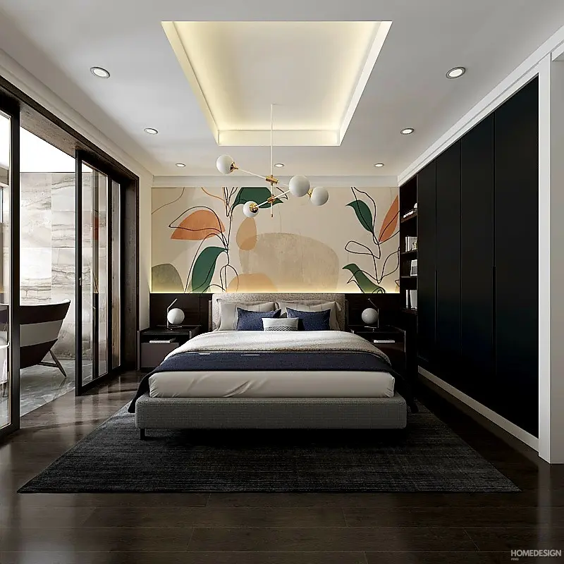 false ceiling design in bedroom
