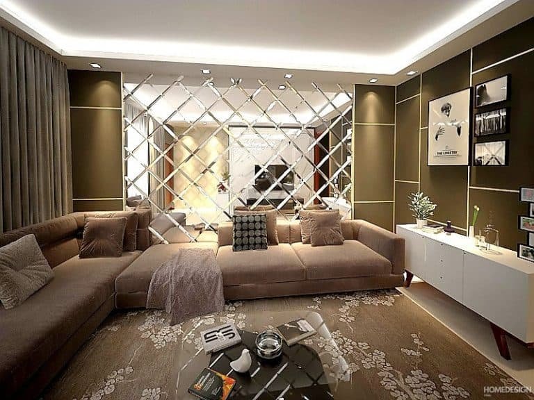Living room interior by HDP in Lucknow