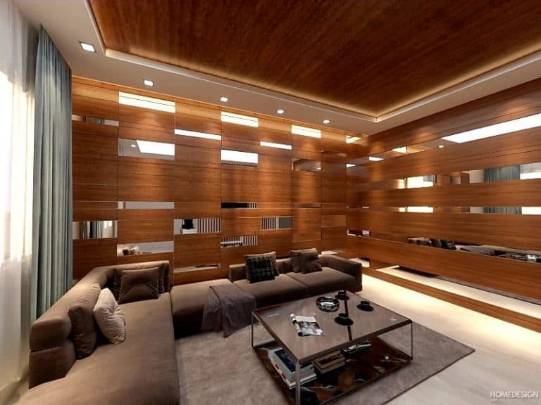Living room interior by HDP in Lucknow