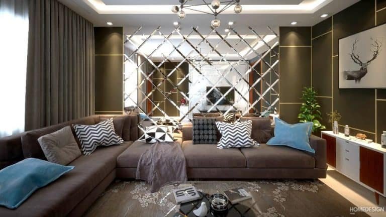 Living room interior by HDP in Lucknow