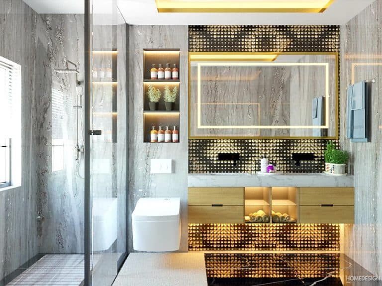 attached bathroom designs india